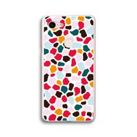 Colored Giraffe: Google Pixel 3 XL Transparant Hoesje