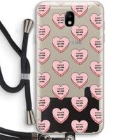 Chicks before dicks: Samsung Galaxy J7 (2017) Transparant Hoesje met koord