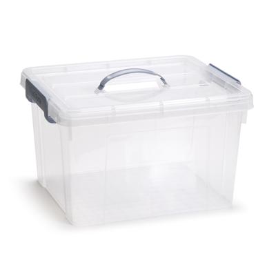 Opslagbox AZUL serie - met deksel - transparant - 24 liter - 42 x 36 x 25 cm - kunststof