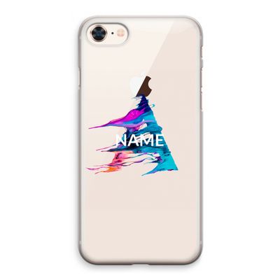 Abstract Spectrum: iPhone 8 Transparant Hoesje
