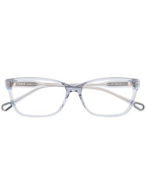Chloé Eyewear lunettes de vue à monture carrée - Bleu