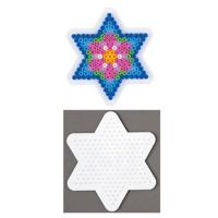 Hama Strijkkralen grondplaat ster klein wit