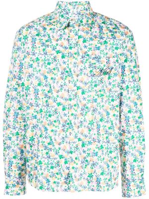 Marine Serre chemise à fleurs - Multicolore