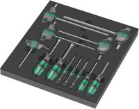 Wera 9713 Schuimrubberen inzetstuk met Hex schroevendraaiers Set 1, 12-delig - 05150104001