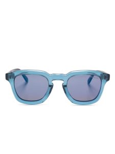Moncler Eyewear lunettes de soleil Gradd à plaque logo - Bleu