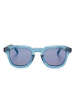 Moncler Eyewear lunettes de soleil Gradd à plaque logo - Bleu