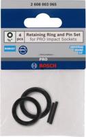 Bosch Accessoires Pin en ring 3/8" krachtdoppen | 4 stuks - 2608003065