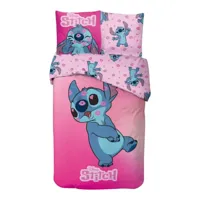 Stitch Dekbedovertrek Roze kisses 140 x 200 cm - 65 x 65 cm Stitch Dekbedovertrek Roze kisses 140 x 200 cm - 65 x 65 cm