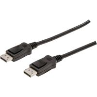 Digitus AK-340100-150-S DisplayPort-kabel DisplayPort Aansluitkabel DisplayPort-stekker, DisplayPort-stekker 15.00 m Zwart Rond, Afgeschermd (drievoudig) - thumbnail