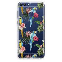 Kleurrijke papegaaien: Huawei P Smart (2018) Transparant Hoesje
