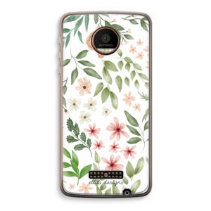 Botanical sweet flower heaven: Motorola Moto Z Force Transparant Hoesje