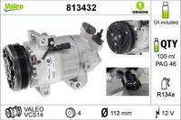 Compressor, airconditioning 813432