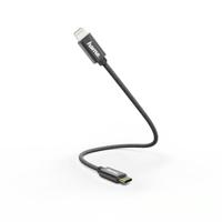 Hama Laad/Synchrokabel,USB-C - Lightning, 0.2m Oplader Zwart Hama Laad/Synchrokabel,USB-C - Lightning, 0.2m Oplader Zwart