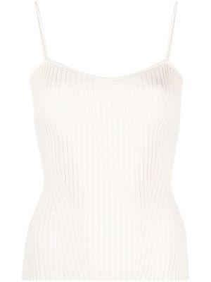 KHAITE haut The Ziggy en maille - Blanc