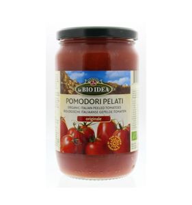Tomaten gepeld (glas) bio