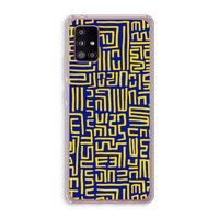 Majorelle Blue Print: Samsung Galaxy A51 5G Transparant Hoesje