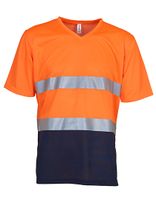 YOKO YK910 High Vis Top Cool Super Light V-Neck T-Shirt