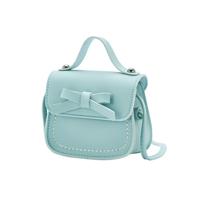 Schattig PU Kids tas munt Pouch baby portemonnee Schoudertas (blauw)