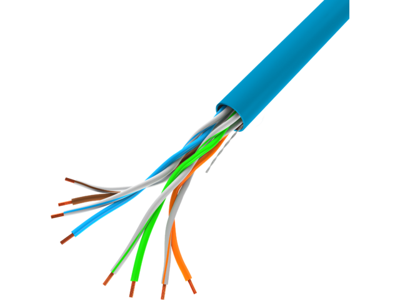 LANBERG LAN UTP KABEL 100MB/S 305M DRAAD CCA BLAUW