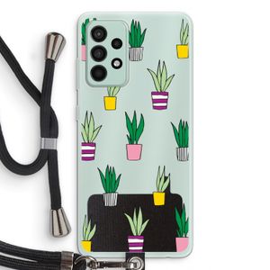 Sanseveria: Samsung Galaxy A52s 5G Transparant Hoesje met koord