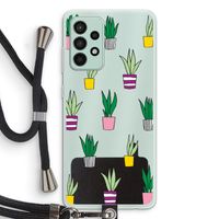 Sanseveria: Samsung Galaxy A52s 5G Transparant Hoesje met koord