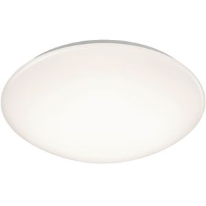 LED Plafondlamp - Badkamerlamp - Trion Paula - 15W - Spatwaterdicht IP44 - Warm Wit 3000K - Rond - Mat Wit - Kunststof