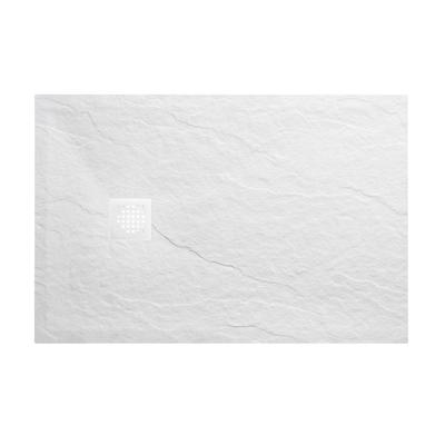 Douchebak Wiesbaden Stonea | 90x120x3 cm | Excl.Sifon | Composiet | Antislip | Mat wit