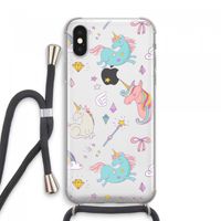 Fantasiewereld: iPhone XS Max Transparant Hoesje met koord