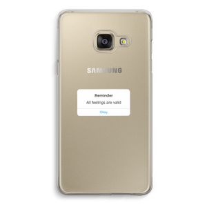 Reminder: Samsung A3 (2017) Transparant Hoesje