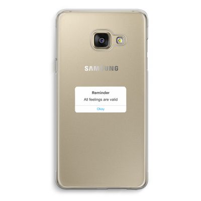 Reminder: Samsung A3 (2017) Transparant Hoesje
