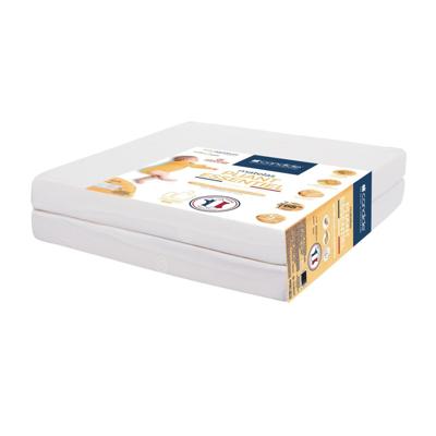 CANDIDE Ecru 2-delige opvouwbare matras - 60x120 cm