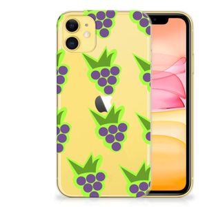 Apple iPhone 11 Siliconen Case Druiven