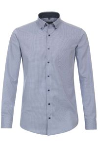 Redmond Modern Fit Overhemd blauw/wit, Faux-uni