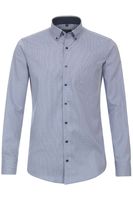Redmond Modern Fit Overhemd blauw/wit, Faux-uni - thumbnail