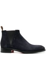 Santoni bottines en daim - Bleu - thumbnail