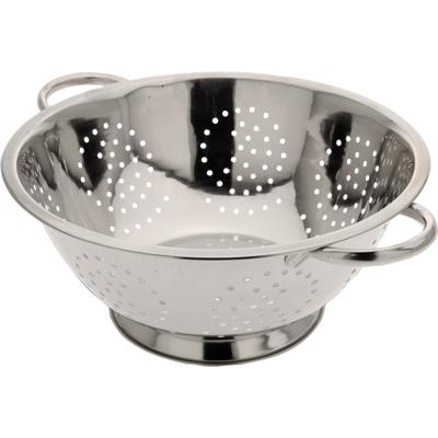 Vergiet - RVS zilver - D29 x H13 cm - zeef - keukenvergiet - afgieten