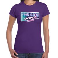 Back to the 80s / eighties shirt / outfit paars voor dames 2XL  -