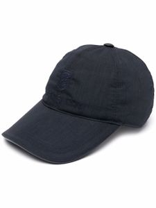 Corneliani casquette à logo brodé - Bleu