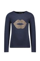 Like Flo Meisjes shirt jersey - Navy blauw - thumbnail