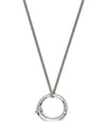 Jil Sander collier à pendentif anneau - Argent