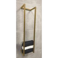 Handdoek rek Loft | Wandmontage | 95 cm | Geborsteld messing