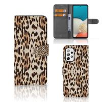 Samsung Galaxy A73 5G | Telefoonhoesje | Met pasjeshouder | Leopard Samsung Galaxy A73 5G | Telefoonhoesje | Met pasjeshouder | Leopard