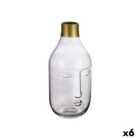 Vaas Gift Decor VGY1125S-S VGY1125S-S Grijs Glas Gezicht 11 x 24,5 x 12 cm (6 Stuks)