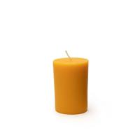 Bijenwas Stompkaars met structuur Ø7,8 x 11 cm - 1 kaars