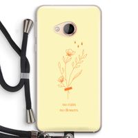 No rain no flowers: HTC U Play Transparant Hoesje met koord