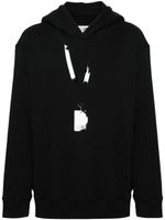 MM6 Maison Margiela hoodie en coton à imprimé signature - Noir