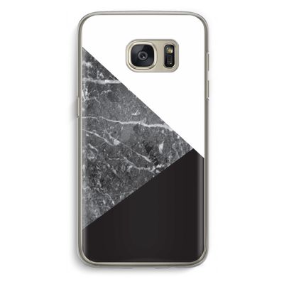 Combinatie marmer: Samsung Galaxy S7 Transparant Hoesje