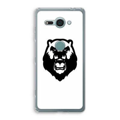 Angry Bear (white): Sony Xperia XZ2 Compact Transparant Hoesje