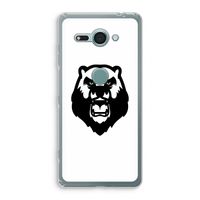 Angry Bear (white): Sony Xperia XZ2 Compact Transparant Hoesje
