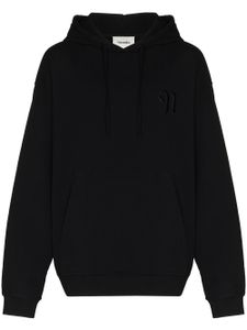 Nanushka hoodie à logo brodé - Noir